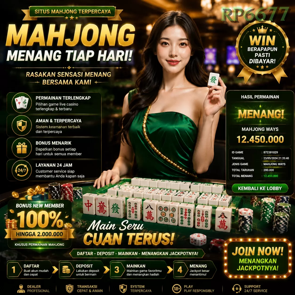 WELCOME BONUS NEW MEMBER 50_ promotion image